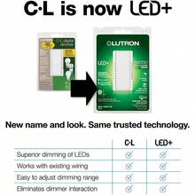 Lutron Maestro LED+ Digital Dimmer Kit MACL153MLRHW<Wbr >WH White