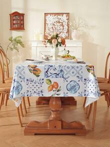 Prostokątny obrus z tworzywa PVC charakteryzuje się prostym i modnym nadrukiem. Jest w 100% wodoodporny, olejoodporny i łatwy w czyszczeniu. Nadaje się do salonów, kuchni, na zewnątrz, na festiwale, imprezy, spotkania itp.