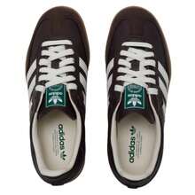 Adidas 男士女士板鞋SAMBA OG戶外日常休閒鞋舒適運動鞋JR0891 - 深棕色/漢玉白 - 查看 4