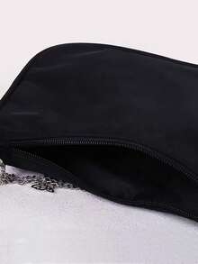 包包女新款时尚手提斜挎包简约休闲大容量托特包时尚单肩包女 - 黑色 - 查看 2