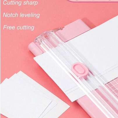 1Pc Paper Cutter, A4/A3 Paper Trimmer With Safety Side Ruler, Portable Straight…