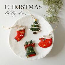 1pc Christmas Decoration American Style Hanging Ornament, Vintage Christmas Tree Hanging Decor - Multicolor - View 7