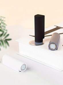 强力磁性门挡，门底磁性门挡，双面胶带，装饰性哑光黑色门挡，降噪硅胶制成，易于安装，无需钻孔，窄磁性门挡 - 静音防撞，防风，高度可调 - 彩色 - 查看 5