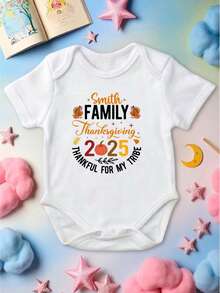 Personalized Family Thanksgiving 2025 Kids T-Shirt, Custom Matching Pumpkin Thanksgiving Crew Shirt, Customized Unisex Cousins Turkey Toddler Tee, Thankful Family Sweatshirt For Youth, Autumn Gift. CU-96 - trắng - Xem 2