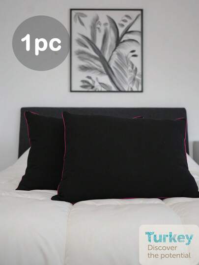 1pc Hotel And Home Bed Pillow, Luxury Hotel Quality, Made With Premium Soft Feather Alternative Filling, Comfortable High Elasticity Pillows, Suitable For Bedroom, Guest Room, Dorm Room (45 X 66cm 1/2Pcs Set)