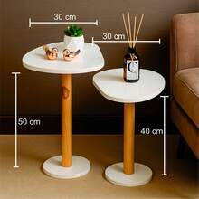Corner Table Living Room Decoration Organic Corner Table - trắng - Xem 3