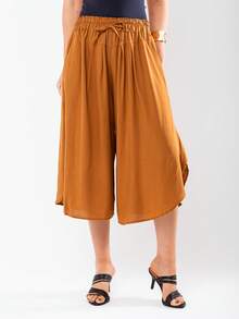 JIN SER Pentacurt Viscose Skirt Has Pocket - Ginger - View 2