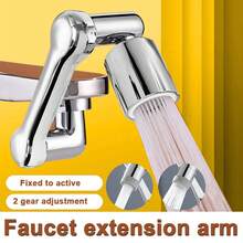 Universal 1080°Swivel Robotic Arm Swivel Extension Faucet Aerator Kitchen Sink Faucet Extender Mixer Tap Nozzle Flow Mode