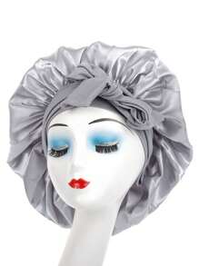 1pc Luxurious Satin & Silk Bonnet For Sleeping - Adjustable Comfort Fit With Tie Band - Unisex Night Hair Protection For Men & Women Home Bathroom Decor Spring Summer Autumn Winter Shower Towels For Beauty Salon, Hotel Sports,Home Essentials, Towel, Skin Care