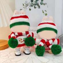 1/3 件圣诞娃娃衣服，兼容 Labobo，适合身高 17 厘米/6.69 英寸的娃娃，热销娃娃装扮