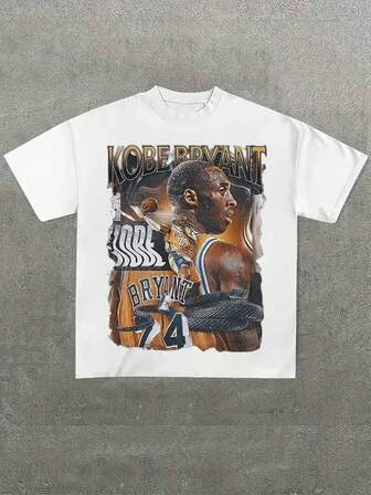 Fashion! Kobe Commemorative Men's Vintage T-Shirt, Combining Fashion And Commemorative Significance