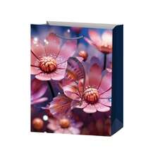 10pcs Flower & Butterfly Tote Bags - Glitter Attached Design, Reusable High-End Fashion Shopping Bags, Flat Paper Bags, Wedding Party Birthday Gift Packaging Bags, Jewelry And Cosmetics Storage Bags. Suitable For Retail Stores, Boutiques, Parties, Corporate Events, Birthdays, Holidays, Christmas And Valentine's Day