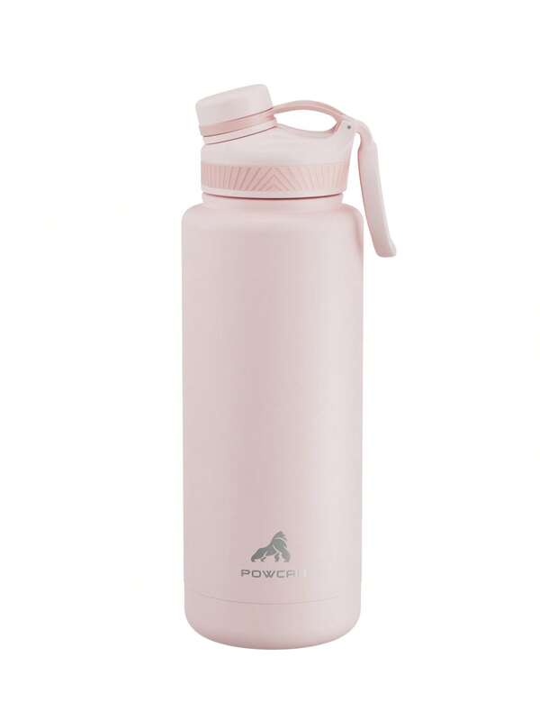 Vaso térmico de 1,2 litros con tapa de pico: botella de agua de acero inoxidable, taza de café de doble pared a prueba de fugas, mantiene el frío durante 24 horas, se adapta al portavasos del coche, taza de viaje reutilizable para deportes, gimnasio, escuela y viajes.