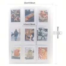 288 槽透明大容量卡片相册，3 英寸迷你相册，9 格展示，毕业礼物，家居装饰，耐用存储整理器，相册 | 矩形相册 | 透明结构 - 彩色 - 查看 3