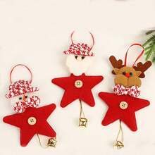 Christmas Tree Ornaments, Santa Claus, Snowman, Reindeer Pendant Decorations With Bells, Suitable For Home Holiday Party Decor Home Decor Christmas Decorations Room Decor Winter