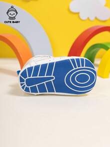 Fashionable Infant Boys' High-Top Casual Sneakers With Elastic Strap Design, Outdoor Lightweight Walking Shoes - White - View 8