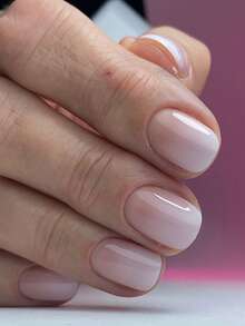 24 件短杏仁形、长棺材形、短方形、渐变杏仁色人造指甲，带推杆和凝胶按压指甲，美甲用品，美甲 - 彩色 - 查看 10