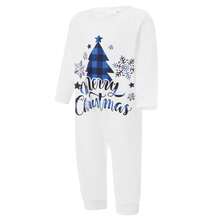 Christmas Pajamas For Women Men Kids Baby Matching Christmas Pajamas For Family Christmas Tree T Shirt Tees Tops Plaid Pants Sleepwear Nightwear Xmas Pjs Set - Xanh và trắng - Xem 8
