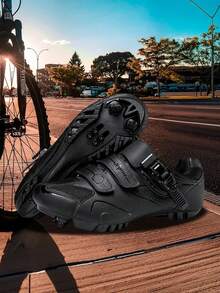 Professional Men's Mountain Bike Shoes, High-Quality PU Upper, Anti-Slip Sole, Suitable For Mountain Bike Racing, City Road Cycling. Women's Road Bike Shoes, Lightweight & Fashionable Outdoor Cycling Shoes, Suitable For All Seasons