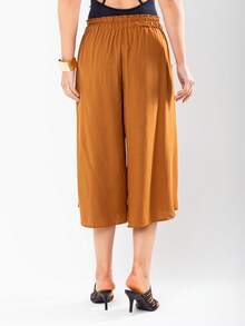 JIN SER Pentacurt Viscose Skirt Has Pocket - Ginger - View 7