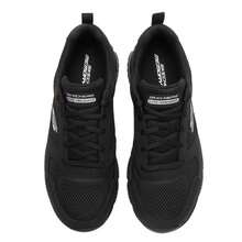 Skechers 男士綁帶輕量運動跑步鞋，舒適透氣緩震休閒鞋 8790230-BBK - 純黑色 - 查看 9
