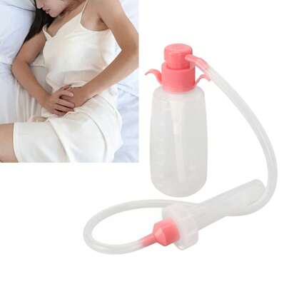 Limpiador vaginal manual reutilizable presión limpia limpia vaginal para cuidado diario 350 ml rosa