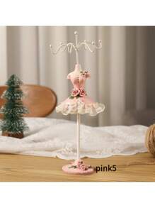 1件/2件装首饰收纳架，可拆卸大容量旋转首饰展示架，创意项链收纳架，节日理想礼物，家居装饰首饰收纳架，可收纳项链、手链、耳环和戒指，优雅的家居和店铺首饰展示方案，用时尚的收纳架提升您的空间格调