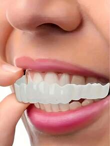 Răng cười trang trí, phụ kiện Halloween, trang phục hàng ngày - trắng - Xem 4