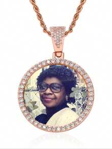 1 Customized Picture Necklace, Hip-Hop Style Personalized Pendant Necklace Jewelry, Angel Wing Necklace, Customized Picture Jewelry Gift With Pendant, Valentine's Day/Halloween/Christmas,Jewelry & Watches,Chic Autumn,Custom Name Stainless Steel Necklace, Personalized Nameplate - Multicolor 2 - View 6