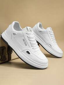 男士时尚百搭休闲运动鞋，防滑耐磨舒适透气青少年运动鞋，2000 年代风格