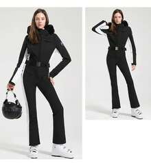 One-Piece Ski Suit For Women, Snowboard Overalls, Windproof And Waterproof, Breathable Clothing, Thickening, Skiing Suit, Winter - 顏色 5 - 查看 1