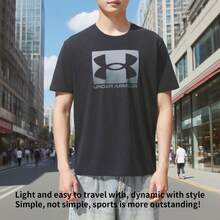 Under Armour Camiseta de hombre UA M BOXED SPORTS UPDATED SS Camiseta de manga corta deportiva informal, cómoda y suave para uso diario y al aire libre 1386793-001
