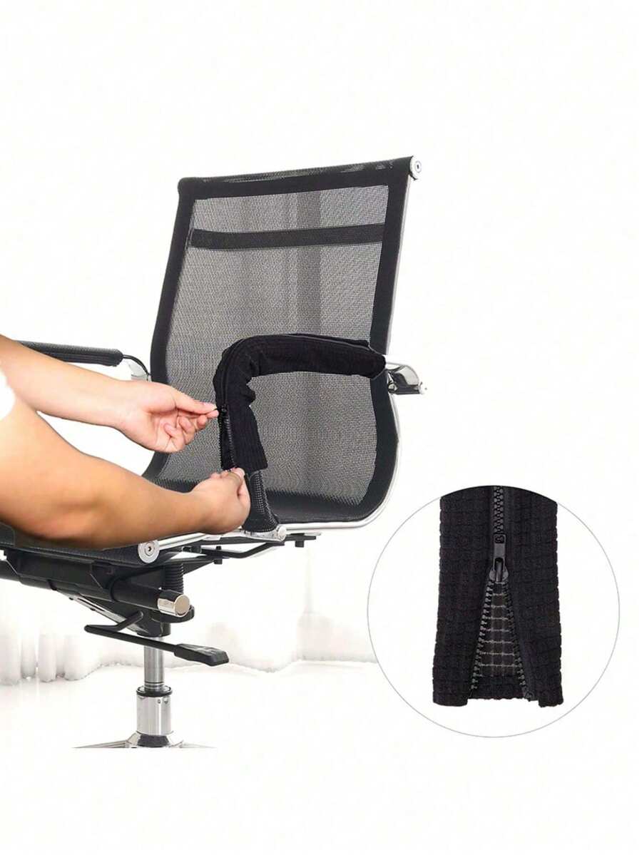 1 par de fundas impermeables universales con cremallera para silla de ordenador/oficina, Día de la Mujer, artículos esenciales de viaje, recuerdos de boda, Y2k, dormitorio, accesorios de coche para mujeres, decoración de cocina, playa, verano, vacaciones, artículos esenciales de viaje, tops para salir, artículos del hogar - Multicolor - Ver 1