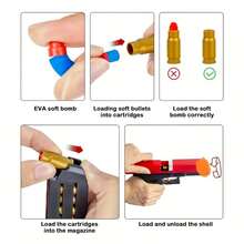 Outdoor Shooting Soft Bullet Toy Guns, Boys' Toy Pistols, Suitable As Birthday Gifts For Teenagers And Adults - 軍綠色 - 查看 3