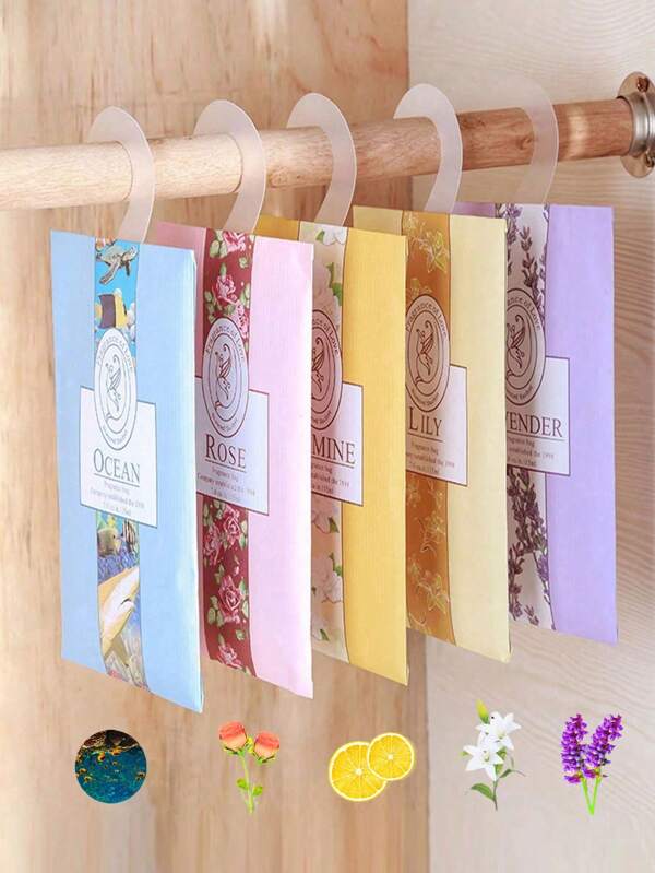 1/5/10 ชิ้น ถุงหอมแขวนตู้เสื้อผ้า กลิ่นกุหลาบ, มหาสมุทร, ลาเวนเดอร์, ลิลลี่ และกลิ่นอื่นๆ, ถุงดีโอดอไรเซอร์ตู้เสื้อผ้า, ถุงหอมพกพา, น้ำหอมปรับอากาศตู้เสื้อผ้า, ของใช้จำเป็นในบ้าน, เครื่องเขียนกลับเข้าโรงเรียน, เหมาะสำหรับลิ้นชัก, ตู้เสื้อผ้า, ห้องน้ำ, รถ, วันวาเลนไทน์, ฮาโลวีน, คริสต์มาส และเทศกาลอื่นๆ, อุปกรณ์เสริมห้องน้ำ