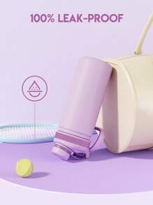 18 oz Insulated Tumbler with Spout Lid – Stainless Steel Water Bottle, Leak-Proof Double Wall Coffee Cup, Keeps Cold for 24H, Fits Car Cup Holder, Reusable Travel Mug for Sports, Gym, School, and Travel - 淺紫 - 查看 6