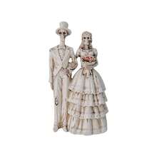 1pc Skeleton, Ghost Bride & Groom Resin Painted Tabletop Decor For Christmas Decor - Multicolor - View 15