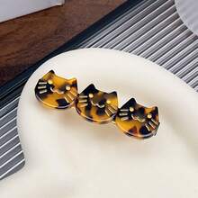 2pcs Cute Animal Acetate Hair Clips, Suitable For Women For Daily, Dating, Birthday, Valentine's Day, New Year Party, Beach Music Festival (Slight Color Difference), Hair Accessories, Hair Barrettes Claw Clips, School Stuff, Head Accessories - Cat Hair Clip - View 18
