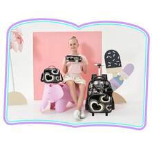 Girls' Rolling Backpack With Handle, 3-Piece Children's Luggage Set, Includes Pencil Case And Crossbody Bag, Suitable For Back To School Season - X4 Girls Trolley - View 6