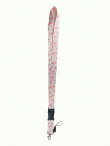 1pc Versatile Casual Lanyard With Multiple Designs, 20.91in(53.1cm) Simple & Fashionable Detachable Neck Strap, Suitable For Teachers, Medical Staff, ID Badge Holder, White Flower, Pink Stay Arrow, Rainbow Flower Separable Lanyard, Teacher's Day, Nurse's Day Gift, Daily Wear, Office Supplies - Multicolor - View 4