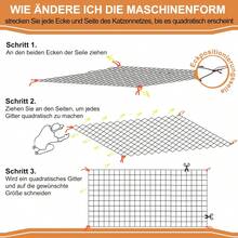 Extra Large Cat Safety Net - Heavy Duty Anti-Fall Window, Balcony, Yard Netting - Large Coverage, Easy Indoor/Outdoor Installation - Suitable For Multi-Cat Households - Black Grid, Pet Safety Net, Yard Boundary Setting - Multicolor - View 9