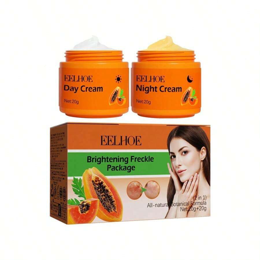 Papaya Brightening & Dark Spot Corrector Cream |   Day Cream W/ Niacinamide + Night Cream W/ Vitamin C |   Soften, Repair & Glow