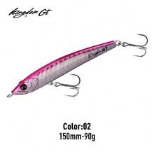 KINGDOM GT PICADUO Sea Fishing Lure 150mm 75g 90g Sinking Pencil Fishing Lure Baitcasting Wobbler Artificial Hard Bait Fishing Tackle - Multicolor - View 17