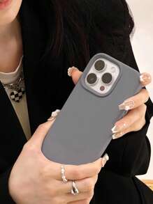 简约优雅的灰色手机壳，适用于 17 Pro Max/17 Pro/17 Air/17/16 Pro Max/16 Pro/16/16 Plus/15/15 Pro Max/15 Pro/15 Plus/11/12/13/14 Pro Max/XS/XR/11 Pro/11 Pro Max/12 Pro/12 Pro Max/13 Pro/13 Pro Max/14 Pro/14 Pro Max/14 Plus，软壳，男女创意设计