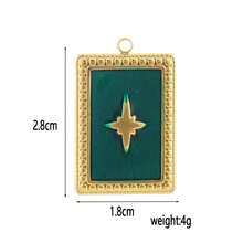 1pc Stainless Steel Unique Design Fish, Flame, Pentagram, Leaf, Starfish, Tarot Card Pendant, Handmade DIY Jewelry Accessory