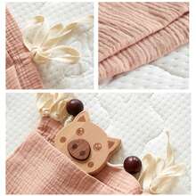 Organizador   de , bolsa de almacenamiento para cama Caddy, 2 bolsillos, colgante para cabecera de cama, bolsa de juguetes - conejo - Ver 3