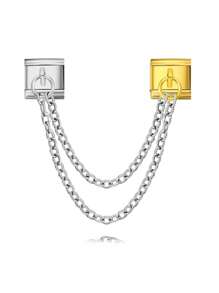 2025 Wholesale Gold And Silver Chain Fashion Italian Charm Fit 9mm Stainless Steel Bracelet Women Jewelry - A - View 10