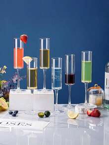 亚克力香槟杯，新娘派对酒杯，香槟杯，伴娘，新娘，不易碎香槟杯，可重复使用的香槟祝酒杯，优雅的塑料马提尼杯 - 完美适用于鸡尾酒、香槟和甜点 - 可重复使用，慕斯杯，适合婚礼、派对、酒吧、万圣节和圣诞节派对 - 彩色 - 查看 2