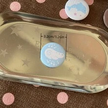 5件套天使翅膀粉色棕色音符徽章包包装饰胸针 - Colorful - 查看 2