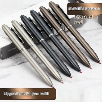 Business Office Stationery Push-Button Signature Pen, Customized High-Quality Ballpoint Pen